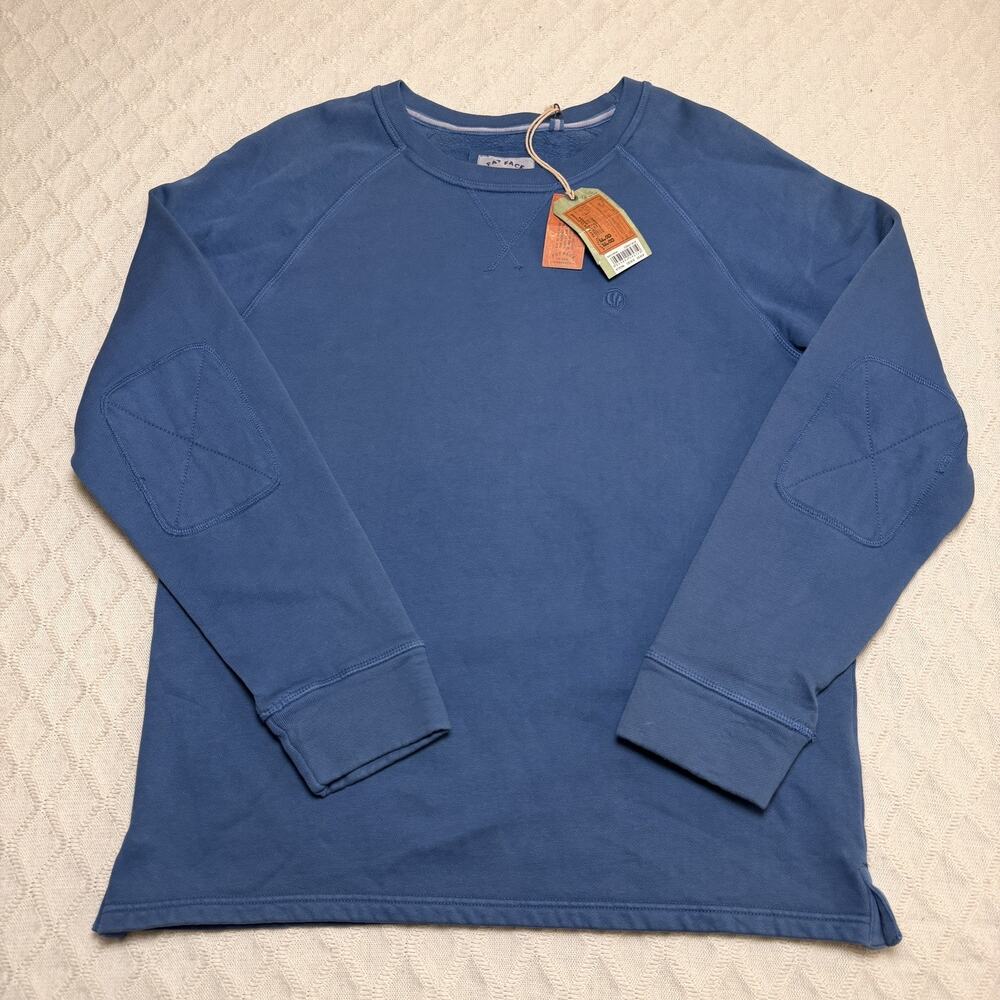New Fat Face British Design Blue Pullover Sweater Men's Size Medium NWT